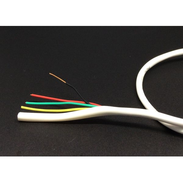 RJ45 Data Communication Cable 4 Core Flexible 7x0.16BC Multicores Copper White