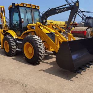 Original JCB 4CX Used Backhoe Loader 81kw Rared Power 1.3m3 Bucket Capacity