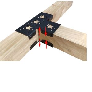 Applicable scene Elevated Wood Stand Kit for Wood Beams Pergola Gazebo Modular Sizing