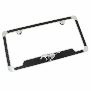 Customizable License Plate Frame Thin Electric Black Frame Number Plate Holder