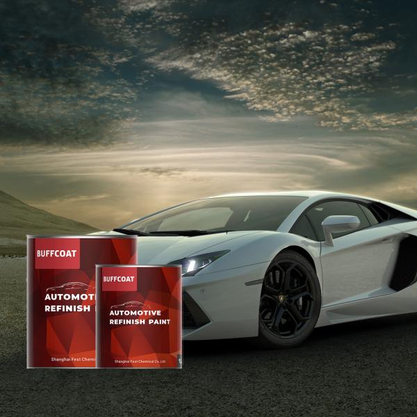 Automotive Body Coating Car Paint 1K White Solid Color Metallic PU Topcoat /