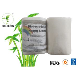 Highly Absorb Bamboo Diaper Liners With Customized Size 100 Sheets Per Roll