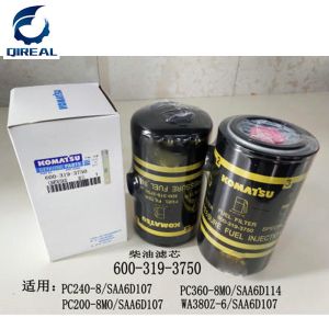 China Excavator Parts PC200-8 PC240-8 PC360-8 Fuel Filter 600-319-3750 on sale