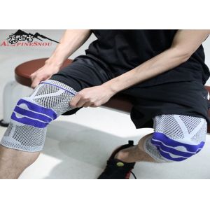 Anti - Collision Sport Nylon Knee Support Strap Silicone Pad Eco - Friendly