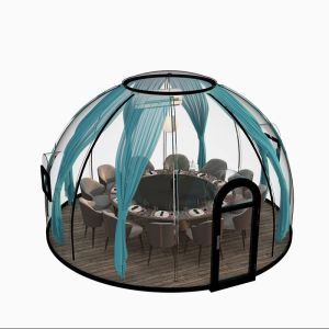 China 18-20 Person Transparent Wind Resistant Dome Prefab House for Hotel and PC Accommodation Solution on sale