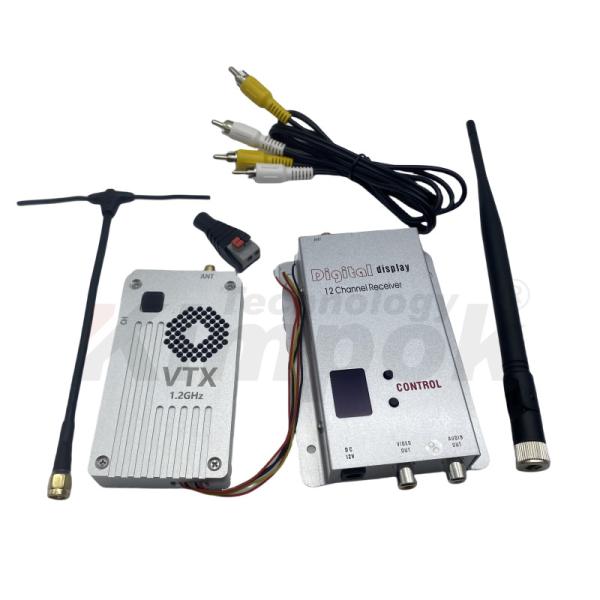 Quality 1.2G 5W Wireless Video Transmitter and Receiver 1.2Ghz VTX VRX 1080-1360M FPV Video Long Range Transmission wholesale