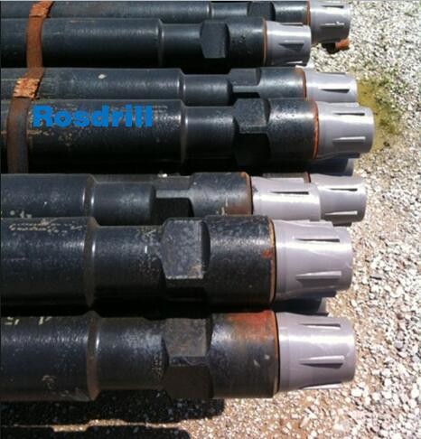 Quality Rosdrill T3 / TH60 / T4 / RD20 Drill Steel Rod , Precision Drill Rod Resistance To Deformation wholesale