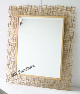 Cheap Rectangular Metal Mirror Wall Decor 70 * 95cm Size Quickly Delivery for sale