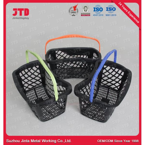 Quality Double Handle Carrying Shopping Basket 22L With Customer LOGO wholesale