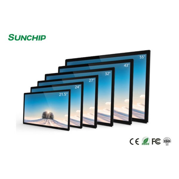 Quality LCD Wall Mounted Advertising Display , 32'' 43" Touch Screen Digital Signage wholesale