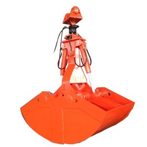 China PC210 PC220 PC240 Rotating Hydraulic Clamshell Grab With Grapple Bucket on sale