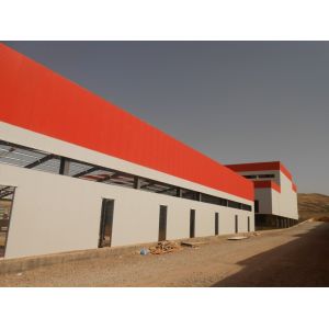 Anti Rust Coated Construction Materials Prefab Industrial Warehouse Workshop