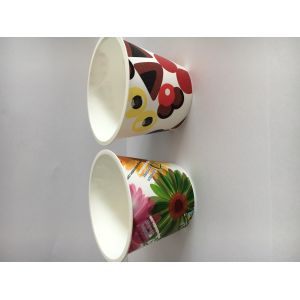 Yogurt Cup Iml Plastic Containers Ice Cream Packaging With Spoon