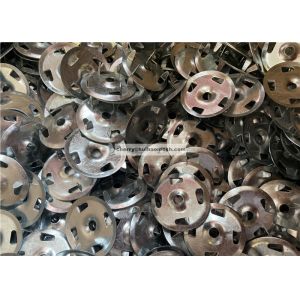 Galvanized Steel 1-1/4" Metal Washer With Fingers For Securing Wire Or Expanded