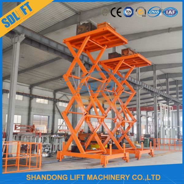 Stationary Hydraulic Lift Table Fixed Low Profile With CE