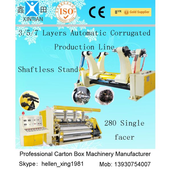 Quality Carton Box Paper Making Machine 180KW Corrugated Paper Sheet Cutting Machine wholesale