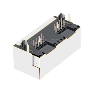 LPJE201BHNL Tab UP Green/Yellow LED 1X2 Port RJ45 Jack without Integrated
