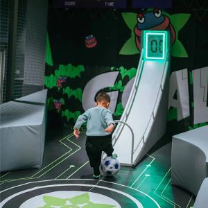 Forest Theme Indoor Playground for Kids with Slides and Ball Pit