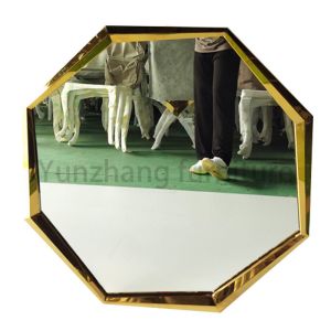 China Luxurious Irregularly Tempered Mirror Glass Diamond Shaped For Cloakroom Bedroom on sale