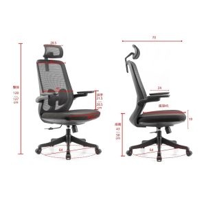 Backrest Adjustable 2D Ergonomic Luxury Office Chair for Boss Cadeira de