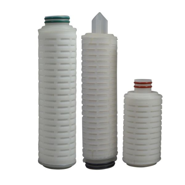Polyester Pleated Filtration System for RO Water Treatment 10*10*30cm Weight KG