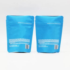 CMYK Printed Stand Up Barrier Pouches 50g Reusable ziplockk Bags