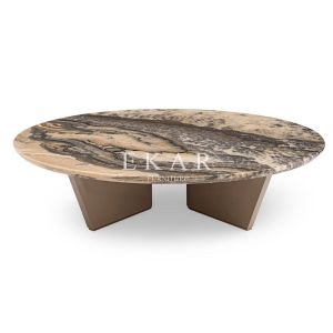 High End Design Round Luxury Marble Coffee Table W001H2B