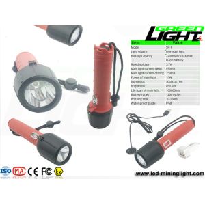 3000lux 2200mAh Explosion Proof Torch Light IP68 450lum