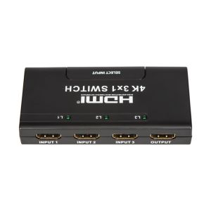 IR Remote Control 3x1 HDMI 4K Switcher