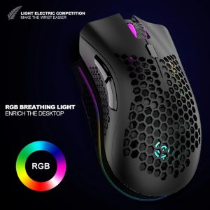 OEM Logo Rechargeable A3 Rgb Wireless Mouse with Silent Keys and Vertical Design