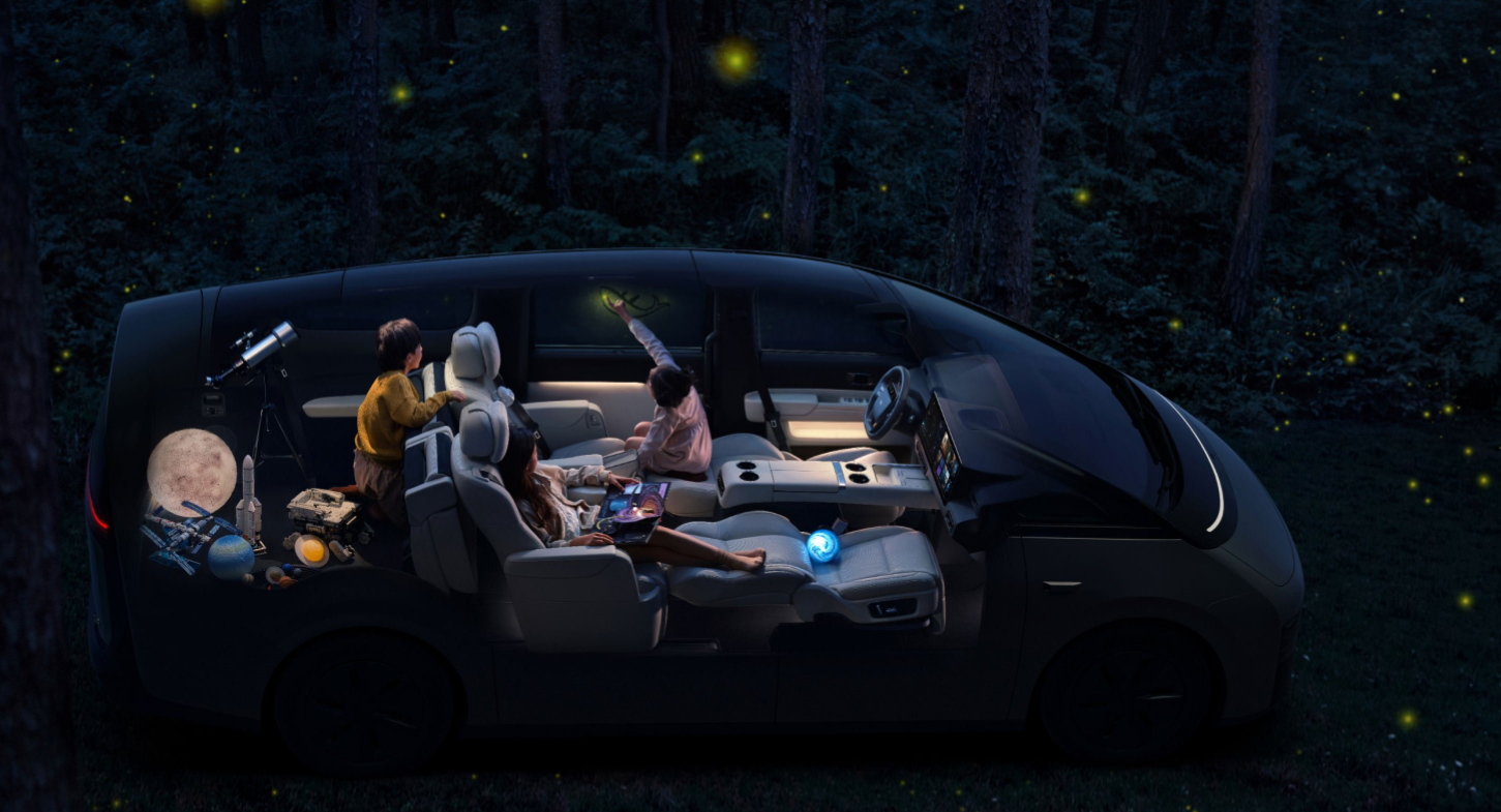 Electric 7 Seat MPV Lixiang Mega Luxury 5-door Body Structure and 4WD Cars with Pure Electric Vehicle