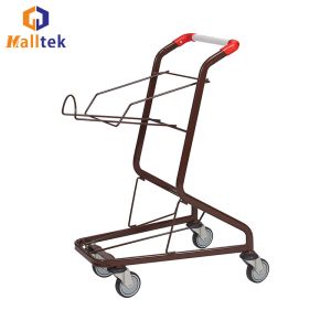 China Double Layer Supermarket Shopping Trolley For Grocery 100KG Capacity on sale