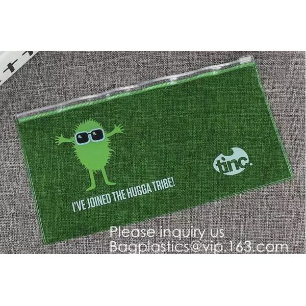 Zipper Flat Stationary Bag Pencil Bags With Zipper,PVC/EVA Toiletry Bag Zipper Closure,Travel Cosmetic Toiletry Bag