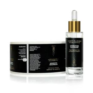 Printing Custom cosmetics Adhesive Circle Stickers Packaging Roll Label