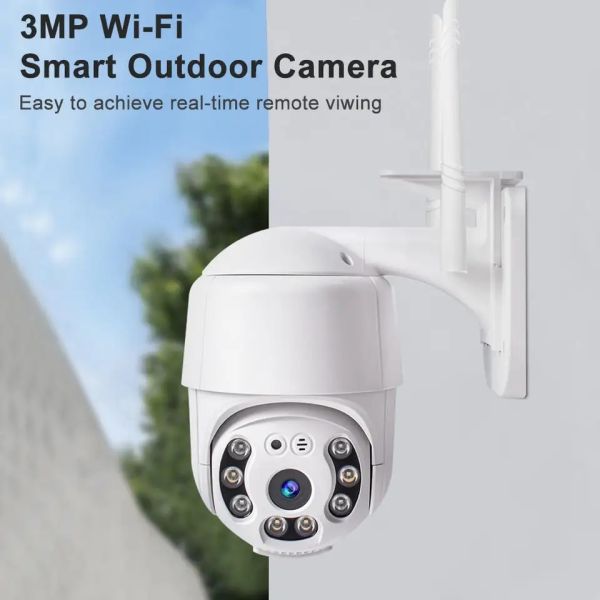 Outdoor PTZ Security Camera System Night Vision Surveillance CCTV IP Camera WIFI
