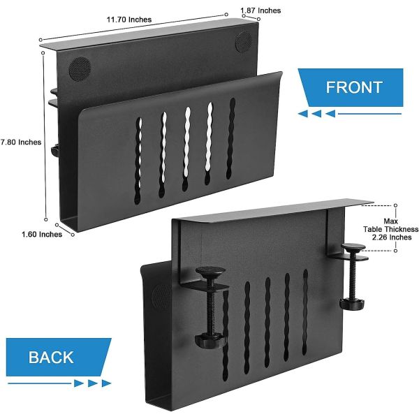 Quality No Drilling Cable Management Tray for Office Desk Single Tier Desk Holder for Laptop wholesale