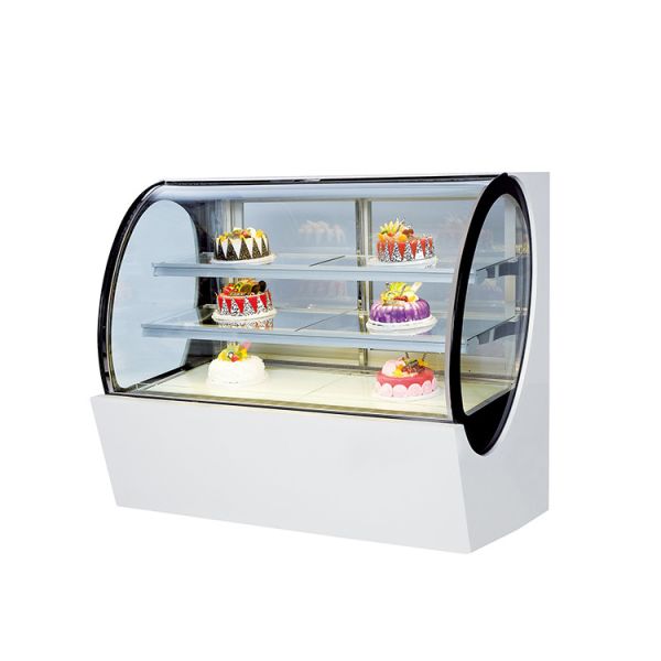 Quality 115L Commercial Baking Equipment Cake Display Showcase Pastry Glass Display Cabinet wholesale