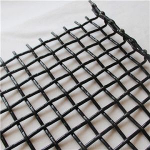 High Tensile 65mn Woven Steel Mesh Panels , Vibrating Screen Mesh For Crusher