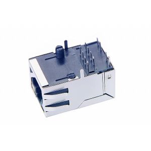 10/100BaseT 1X1 Magnetic RJ45 Jack OG/Y LEDs With Tap Up 08B0-1X1T-03