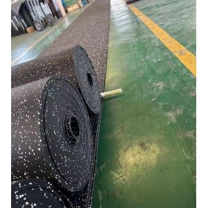 Pure Color EPDM DOT 12mm Recycled Rubber Rolls Matting for Commercial Gym and