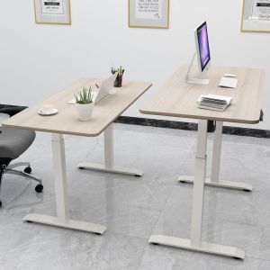 Home Office Electric Height Adjustable Small Computer Desk with Single or Dual