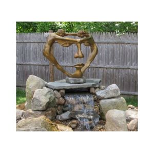 China Man And Woman Dancing 150cm Height Bronze Outdoor Garden Art on sale