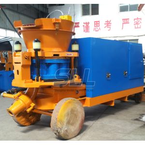 Diesel Engine Drive Dry Shotcrete Machine Four - Point Clamping Device