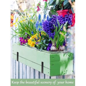 Versatile Wall Mounted Planter Box Bracket for Patio Rail Planters and Bird