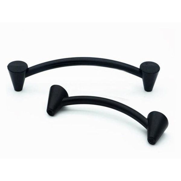 Black Furniture Handles And Knobs 96mm 30mm Round Knob Iso 9001 Certificate