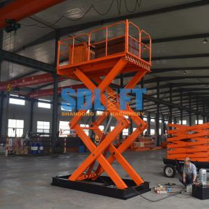 Ce 2000kg Stationary Hydraulic Lift Table For Pallet Moving