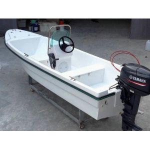 Folding Canopy Small Fiberglass Fishing Boats Four Line Switch 4.2m With Double