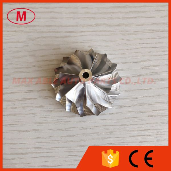 Quality KP39 36.50/49.00mm 7+7 blades high performance turbocharger milling/aluminum 2618/billet compressor wheel wholesale
