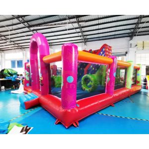 Plato Inflatable Bounce House Combo Amusement Park Bouncy Castle Slide