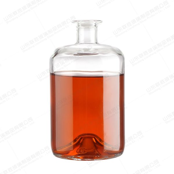Quality 700ml Brandy Glass Wine Bottle Customized With Rubber Stopper wholesale